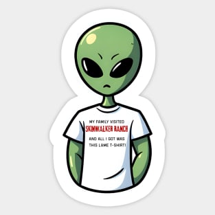 Alien Tee Sticker